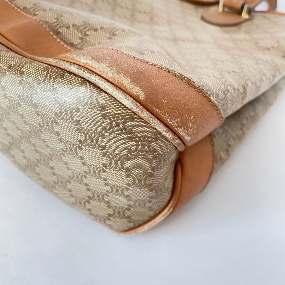 Celine Macadam Vintage Brown/Beige Bag - Picture 8 of 16